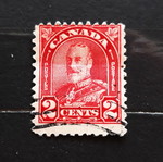 Γραμματόσημο Canada 1930 2c King George κόκκινο σαν καινούργιο