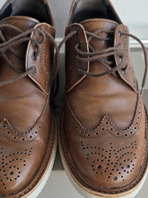 Hogan men's brown leather brogues size 8.5 (42.5)