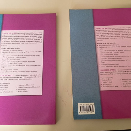 English for Adults Teacher's Editions set of 2 books like new