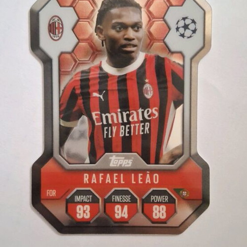 Rafael Leao Topps Match Attax 24/25 Chrome Pro Elite Shield card new
