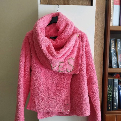 Pink outerwear jacket size M made to order