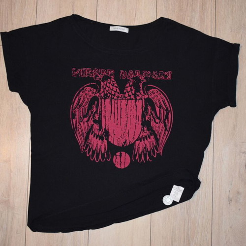 Pierre Balmain t-shirt size M used, black and red