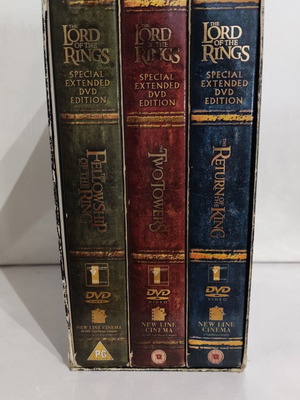 The Lord of the Rings DVD Trilogy special extended deluxe edition like new