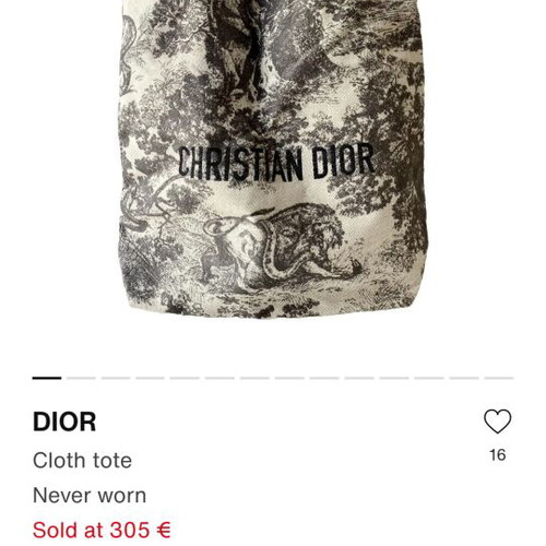 Dior canvas book tote bag like new, unisex, grey and beige