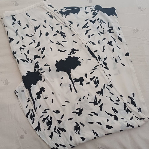 Lussile summer black and white pants like new, size M