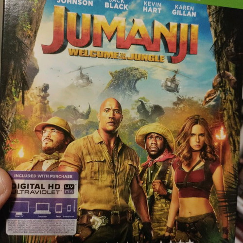 Jumanji Welcome to the Jungle Blu-Ray like new with Greek subtitles