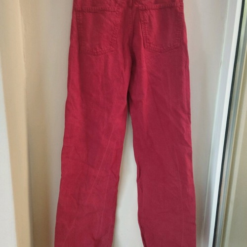 Bershka pants red-bordeaux size 36 in excellent condition