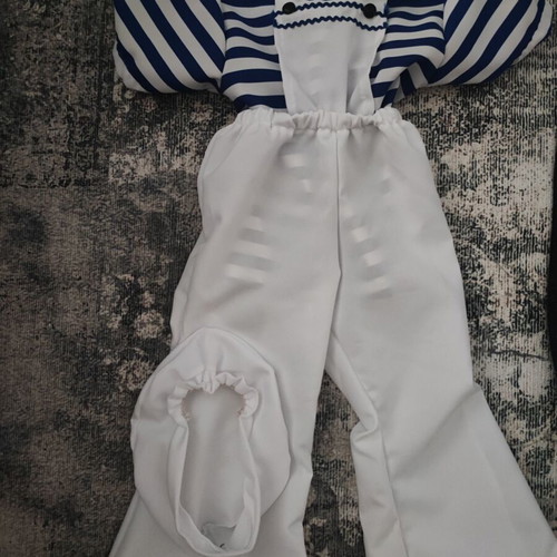 Sailor costume with hat for toddler, new