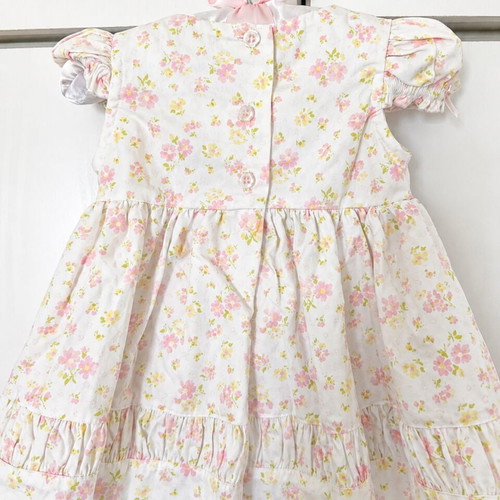 Baby dress with matching hat, Piper & Posie, pastel colors, 3 months