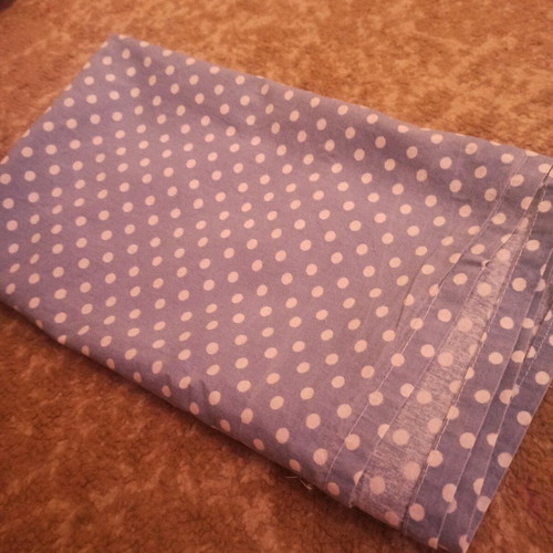 Baby swaddle new blue polka dot 65x1.05 cm