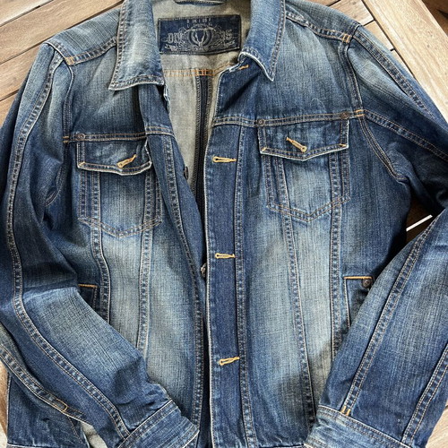 Men's denim jacket like new, size L