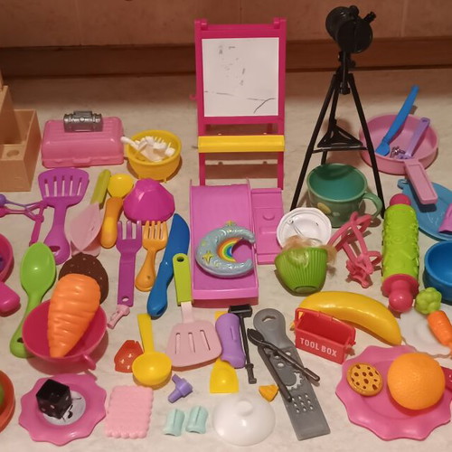 Doll Accessories Like New, Set of 91 Items