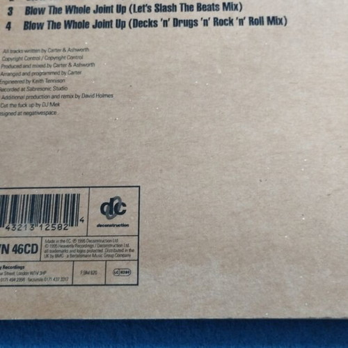 Monkey Mafia Blow The Whole Joint Up CD single used, electronic