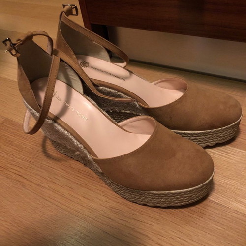 Franchesca Moretti espadrille platforms new, brown, size 40