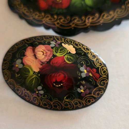 Pins and hair accessories used, 2 pcs, wooden, handmade