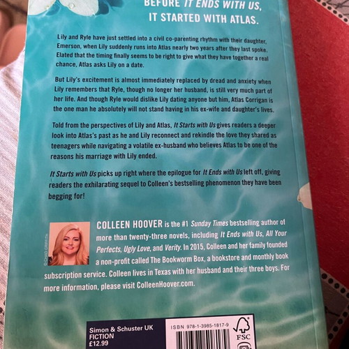 It Starts With Us book like new, English