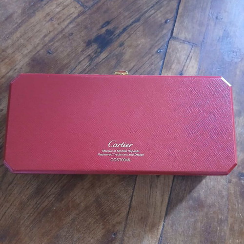Authentic Cartier red watch or pen case like new