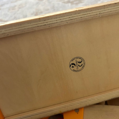 Classic World wooden toolbox used with tools