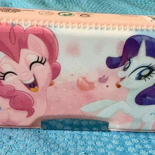My Little Pony pencil case with built-in sharpener used