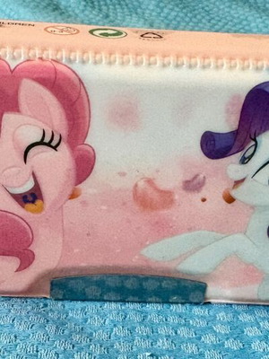 My Little Pony pencil case with built-in sharpener used