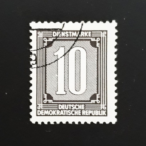 Germany DDR 1956 10 dienstmarke (1) γραμματόσημο like new