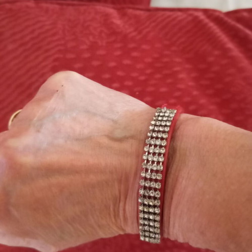 Bracelets like new, red and gold colors
