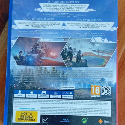Horizon Zero Dawn Complete Edition PS4 used, 2019 Guerrilla PlayStation Hits