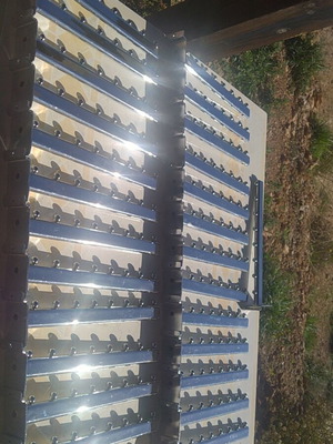 Hook used 8-position for slat panel, length 37 cm