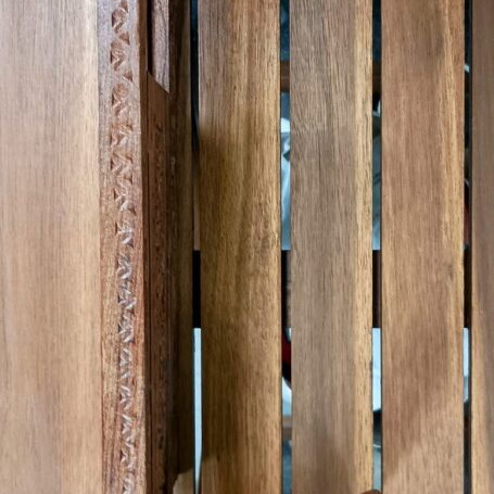 Book stand made of red wood like new, hand-carved