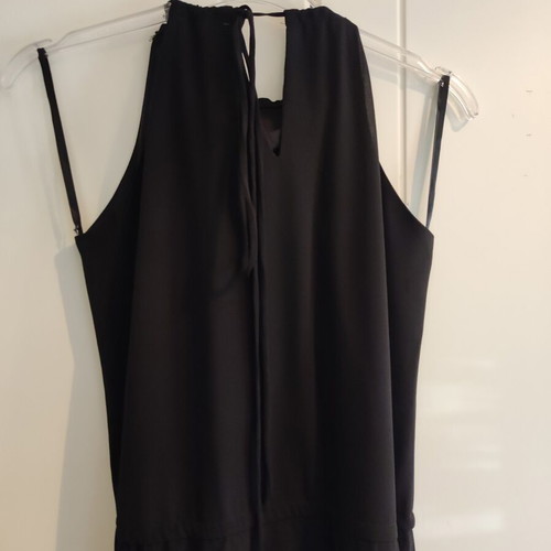 Black maxi dress with decorative neckline Soky & Soka