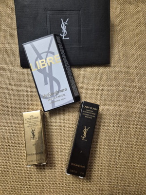 Yves Saint Laurent set with Lash Clash Mascara and Loveshine Lipstick