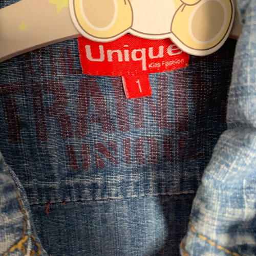 Denim jacket used, size 1 for 1-2 years old