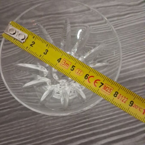 Crystal liqueur glasses set of 5, like new