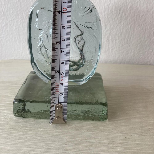 Decorative glass lion like new