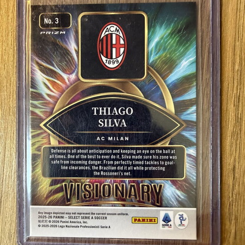 Panini Select 2025-26 Thiago Silva Visionary Case hit Serie A card