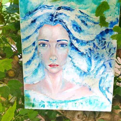 Oil painting new 40x50cm on canvas stretcher