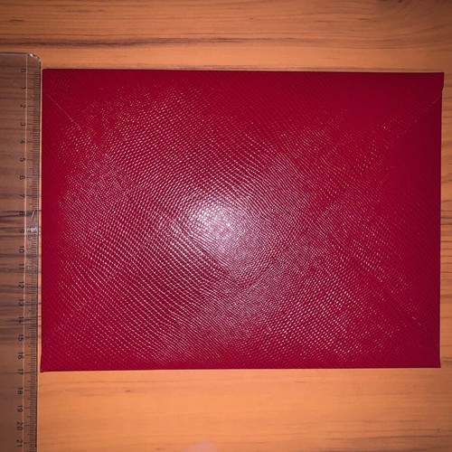 Envelopes like new, pack of 3, deep red with embossed pattern