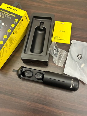 Awei T55 True Wireless Earbuds used with all accessories
