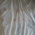 Curtains floral pattern set like new with two opaque and one transparent