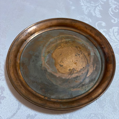 Antique copper tray used with 80 years history from Karlovo Balkan