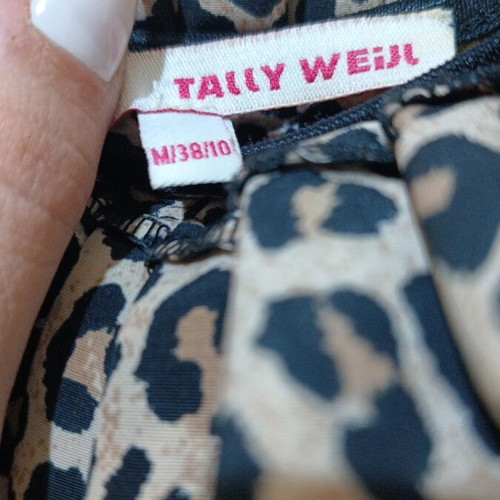 Leopard blouse with ruffles and one shoulder Tally Weijl size M used