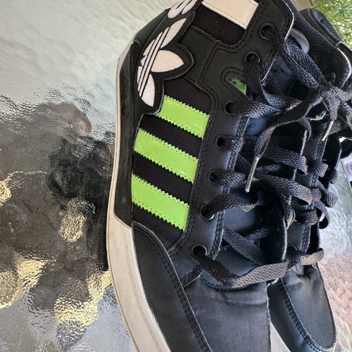 Adidas men's shoes size 42 like new, black athletic