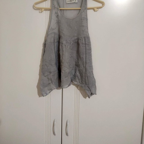 Abercrombie & Fitch sleeveless top M like new, grey