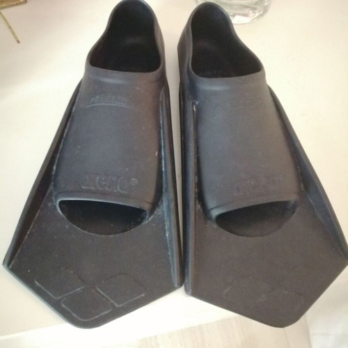 Arena Power Fin swim fins used, size 39_40, black