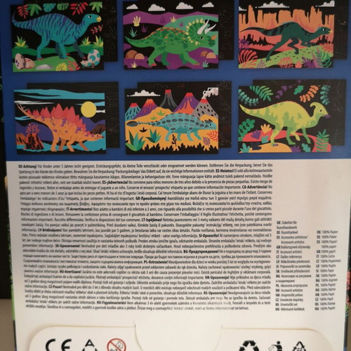 Kidea Scratch Art Dinosaur Creativity Kit new