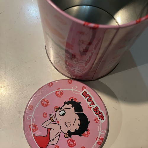 Betty Boop metal storage tin like new