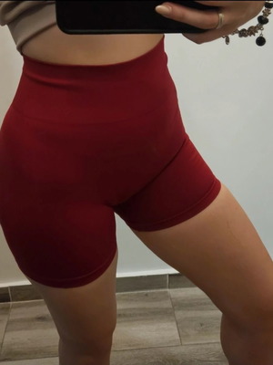 Shein red sports shorts like new, size M