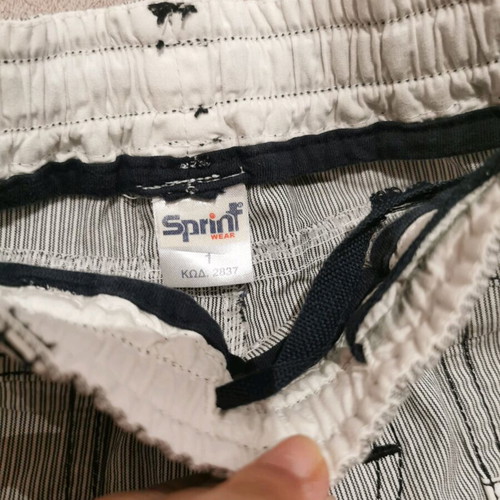 Boy's bermuda shorts used, size 1, with worn drawstring