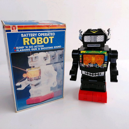 Besford Robot new from 70s-80s decade, functional sounds and lights