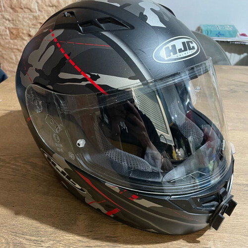 HJC helmet used with two visors and intercom size M